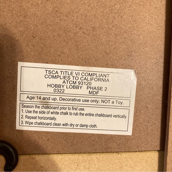 Vintage Style, Gold Ornate Chalkboard Wood Decor - Picture 8 of 9